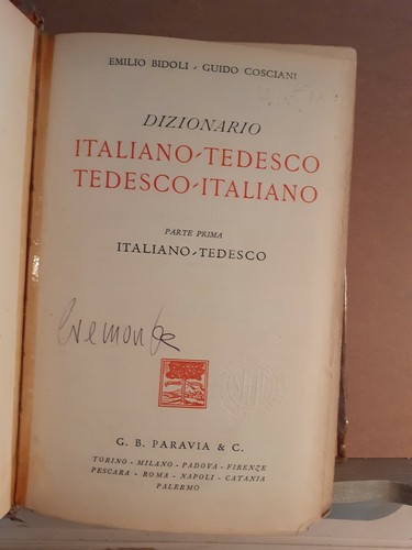 Dizionario italiano tedesco - ,