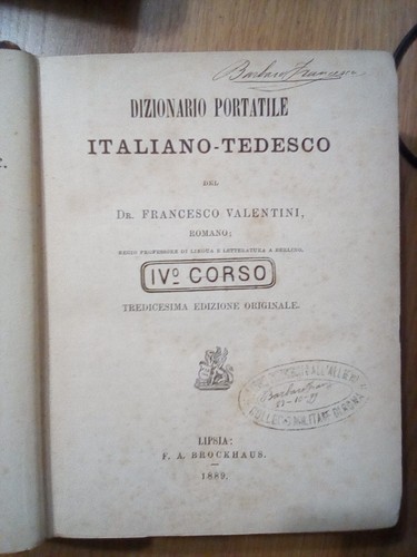 Dizionario portatile italiano
